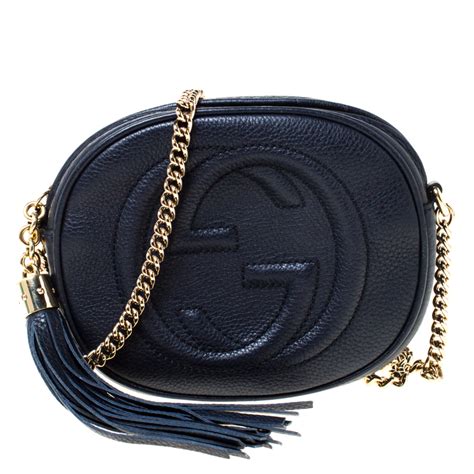 small solid navy gucci handbas|gucci mini handbags.